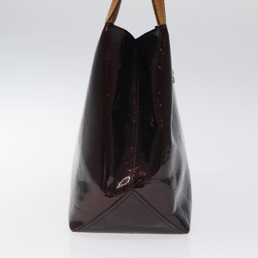 LOUIS VUITTON Monogram Vernis Reade PM Hand Bag Amarante M91993 LV Auth 118523 - Picture 4 of 16
